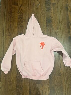 Pink Palm Puff “Everything Comes In Waves” Hoodie